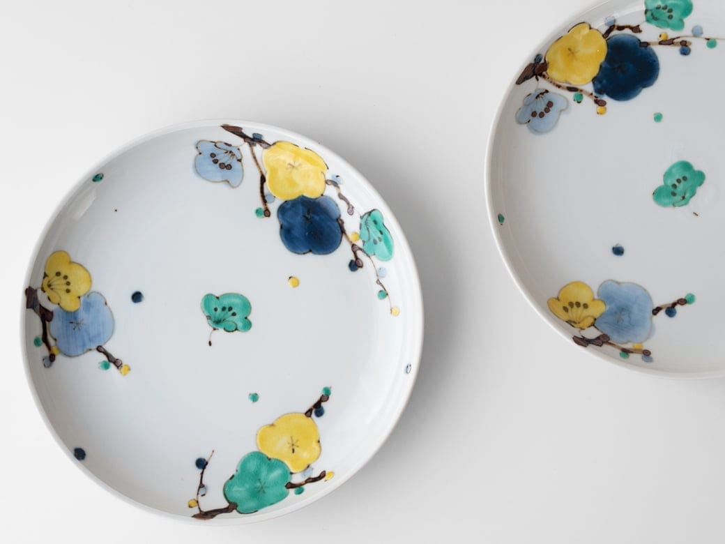 九谷青窯 高省吾 色絵梅／7寸皿 | 九谷青窯／九谷焼 | ハウスグラム