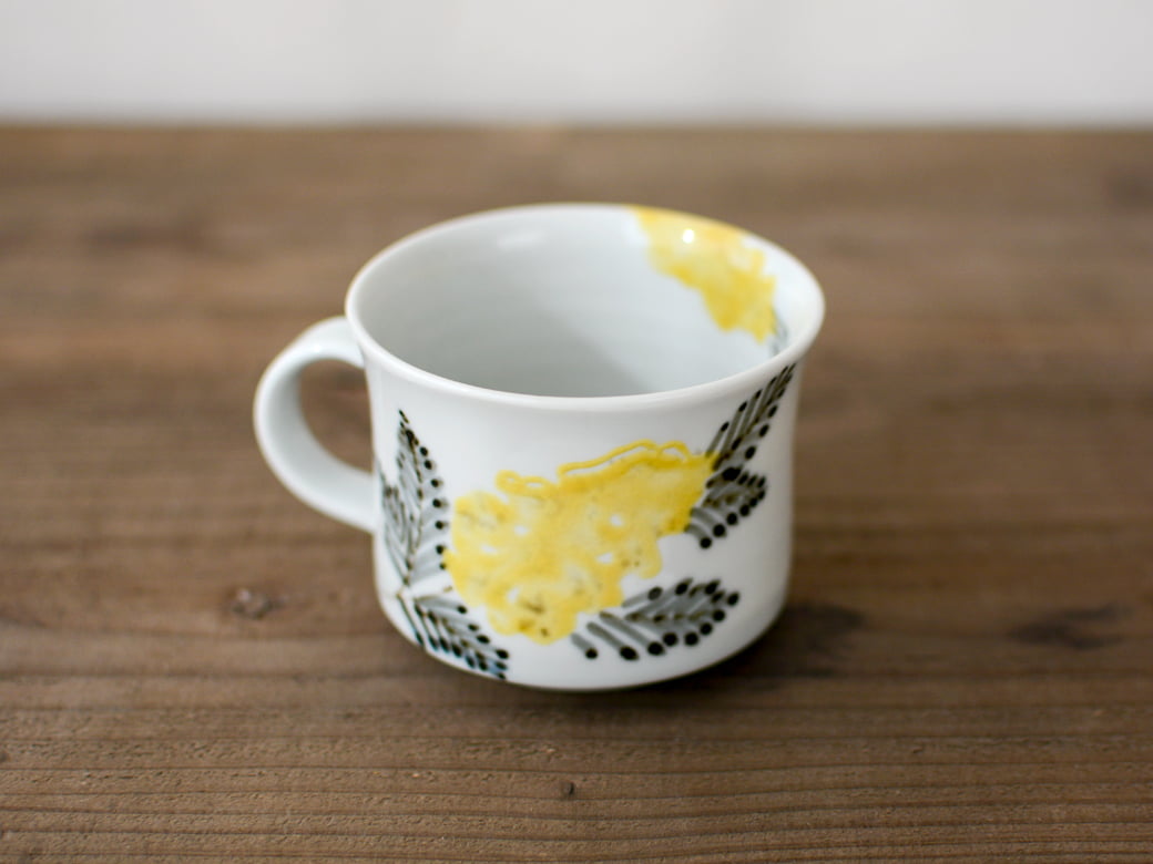 九谷青窯 横井佳乃 色絵ミモザ／マグ | 九谷青窯／九谷焼 | ハウスグラム