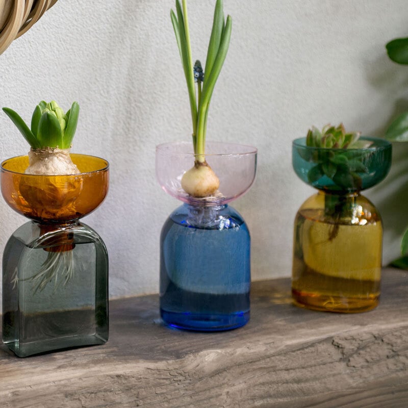 amabro TWO TONE VASE フラワーポット【ガラス製 花器 花瓶】 | amabro