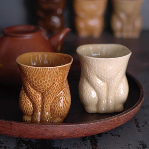 倉敷意匠 KIYATA 脱ぎたて毛皮カップ ネコ（2カラー）【ペンホルダー