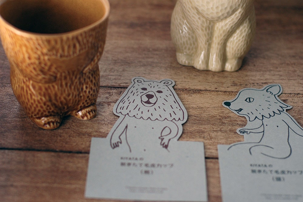 倉敷意匠 KIYATA 脱ぎたて毛皮カップ ネコ（2カラー）【ペンホルダー