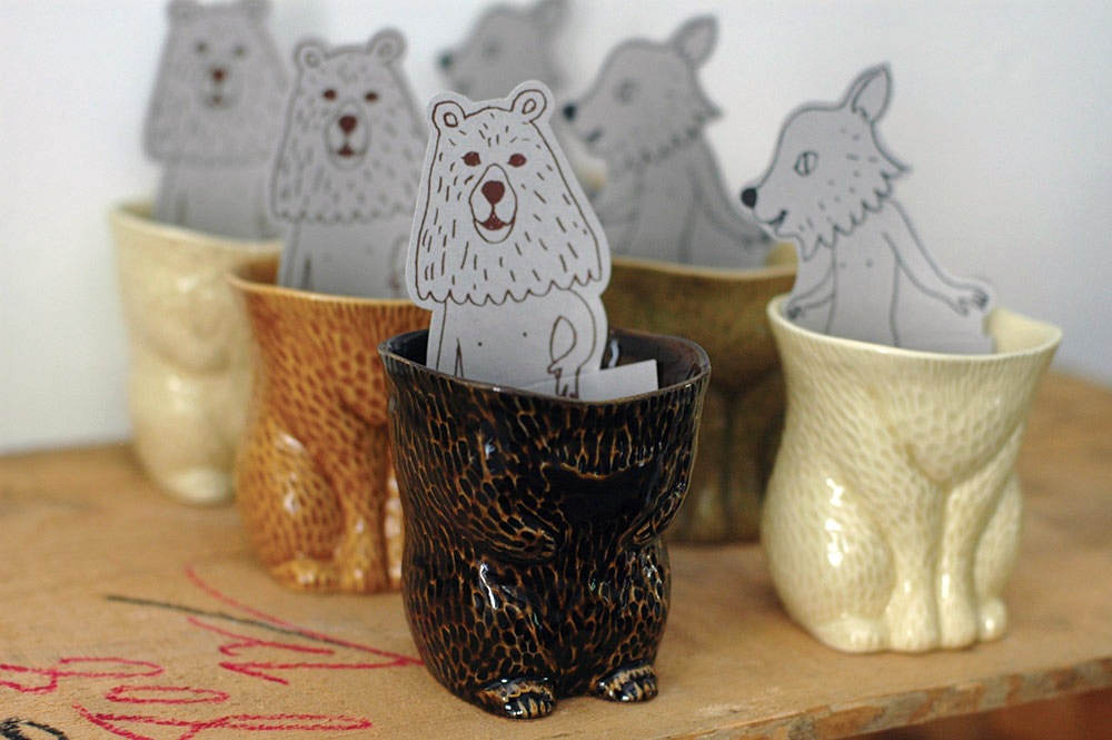 倉敷意匠 KIYATA 脱ぎたて毛皮カップ ネコ（2カラー）【ペンホルダー