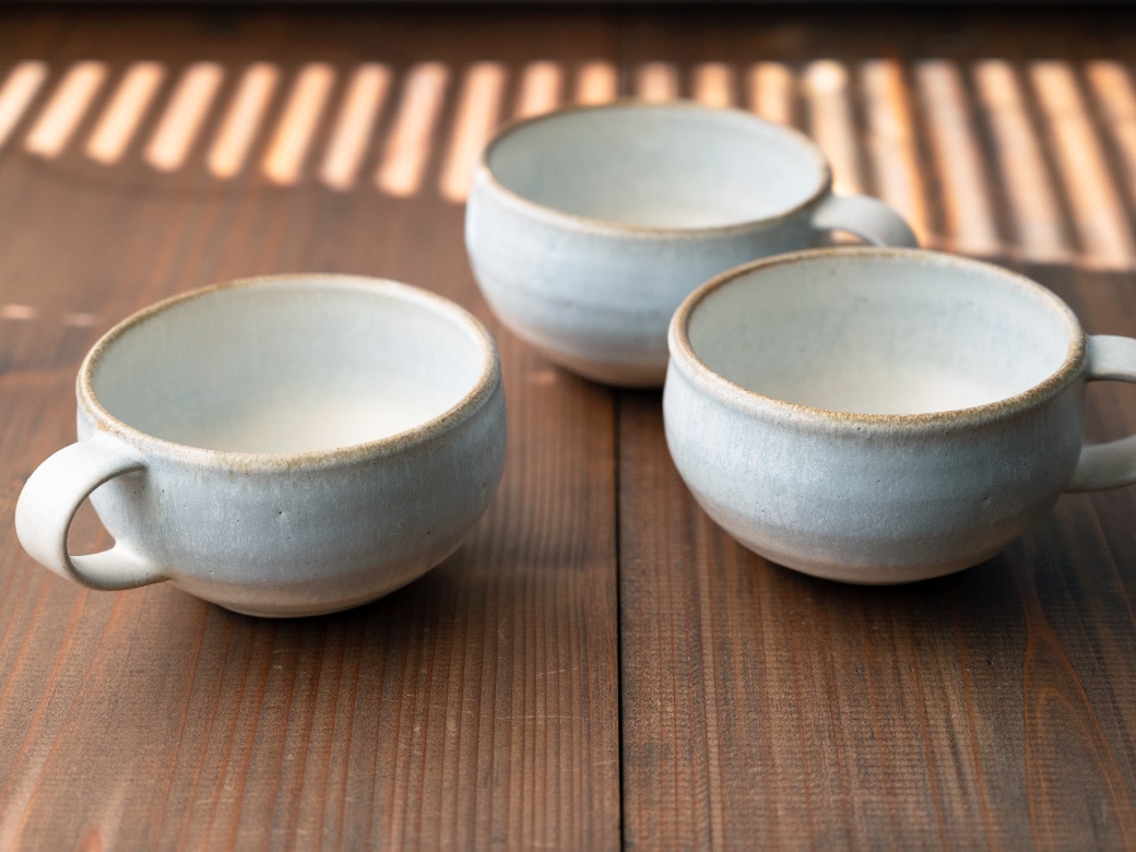 岡洋美 スープカップ／ブルー | 岡洋美／うつわ作家 | ハウスグラム