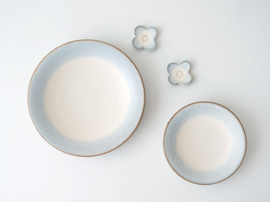 岡洋美 プレート 7寸皿／ブルー | 岡洋美／うつわ作家 | ハウスグラム