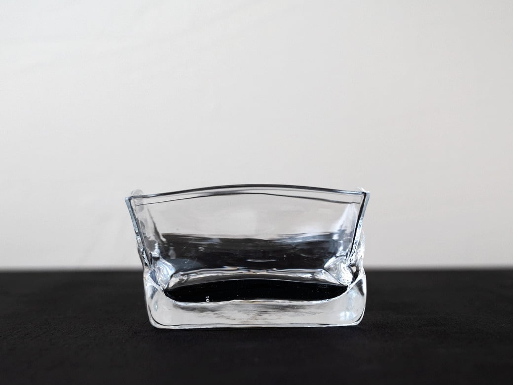 沖澤康平 カクボウル／正（8823/glass work）【ガラス作家 小鉢】 | 沖