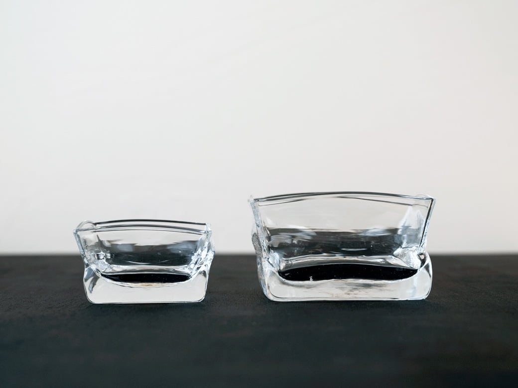 沖澤康平 カクボウル／正（8823/glass work）【ガラス作家 小鉢】 | 沖