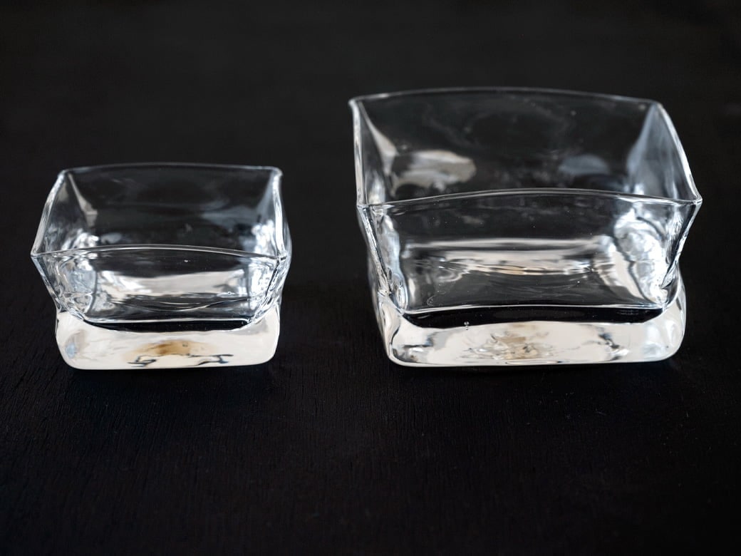 沖澤康平 カクボウル／正（8823/glass work）【ガラス作家 小鉢】 | 沖