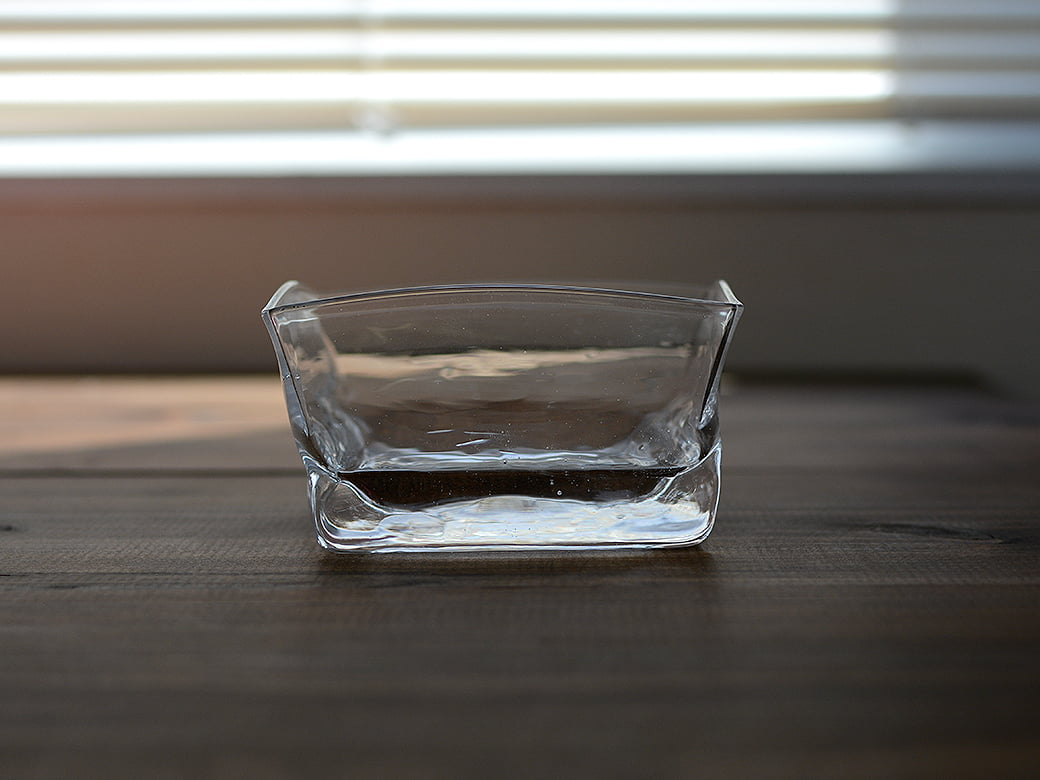 8823/glass work 沖澤康平 カク 長 ボウル 2個セット 沖澤康平 カクボウル／正（8823/glass work）【ガラス作家 小鉢】 | 沖