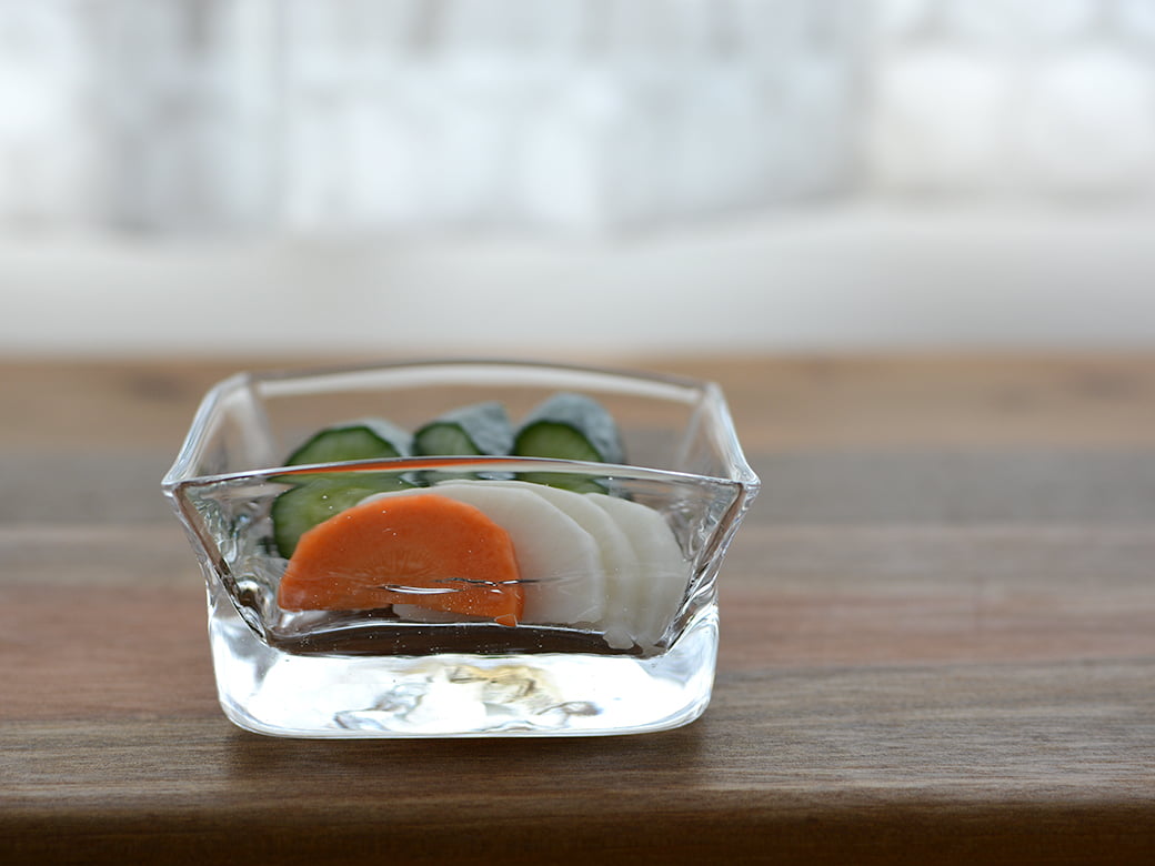 沖澤康平 カクボウル／正（8823/glass work）【ガラス作家 小鉢】 | 沖