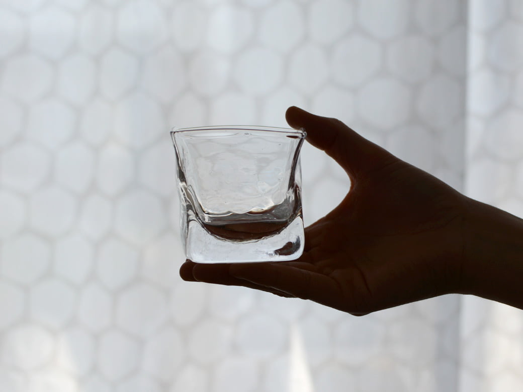 沖澤康平 カク／コロック（8823/glass work）【ガラス作家 酒器 ロック