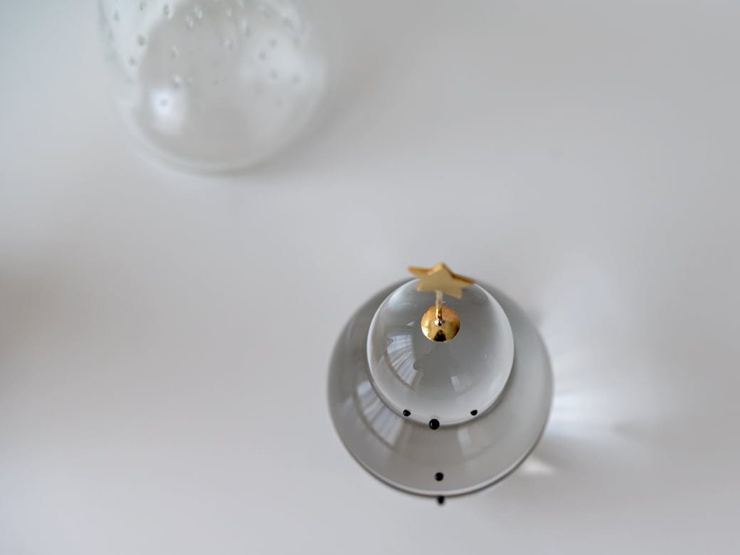 予約11月末発送※ 市川硝子製作所 雪だるまのオブジェ 【ガラス製