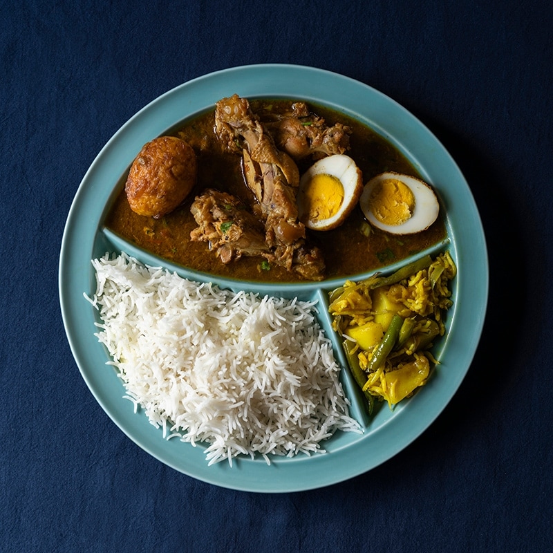 南島焼　カレー皿　奈美ロリマーさん作品 Nantouyaki Catherine Lorimer