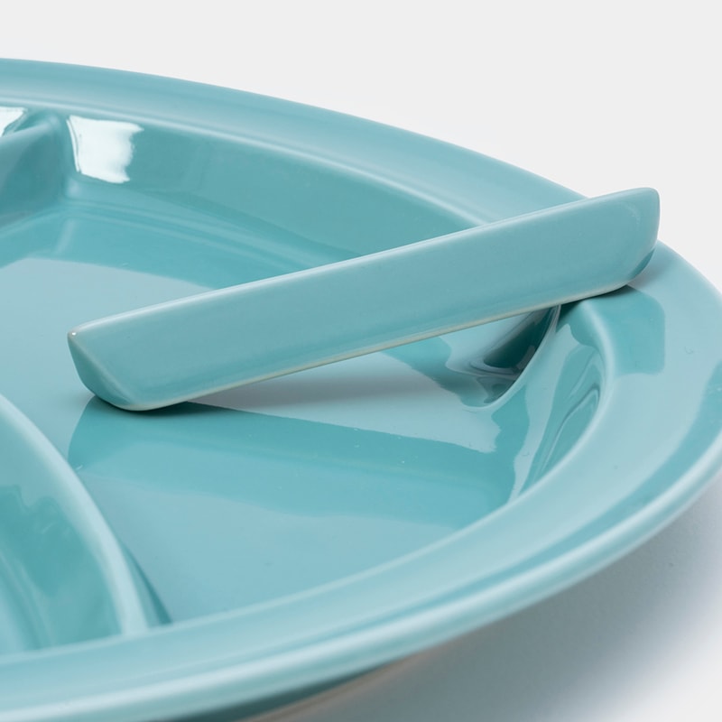 取り皿 zen to] 仕切りが取れる カレー皿【amabro アマブロ 波佐見焼