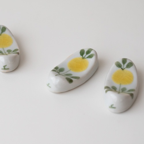 【 九谷焼 幸窯 鬼紋 箸置き Bセット （ 新品 ）】 徳永遊心 色絵花蛍／箸置き | 徳永遊心窯／うつわ作家 | ハウスグラム