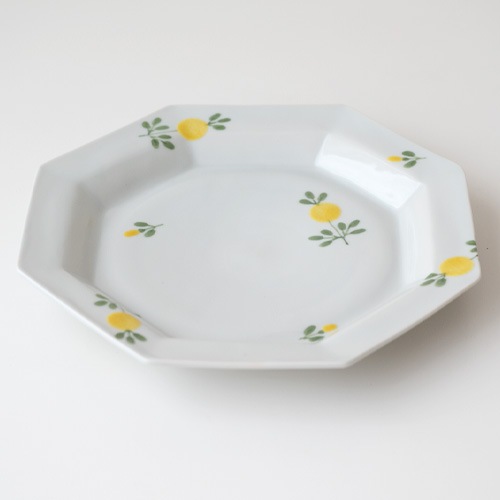 徳永遊心 色絵花蛍／八角皿 | 徳永遊心窯／うつわ作家 | ハウスグラム