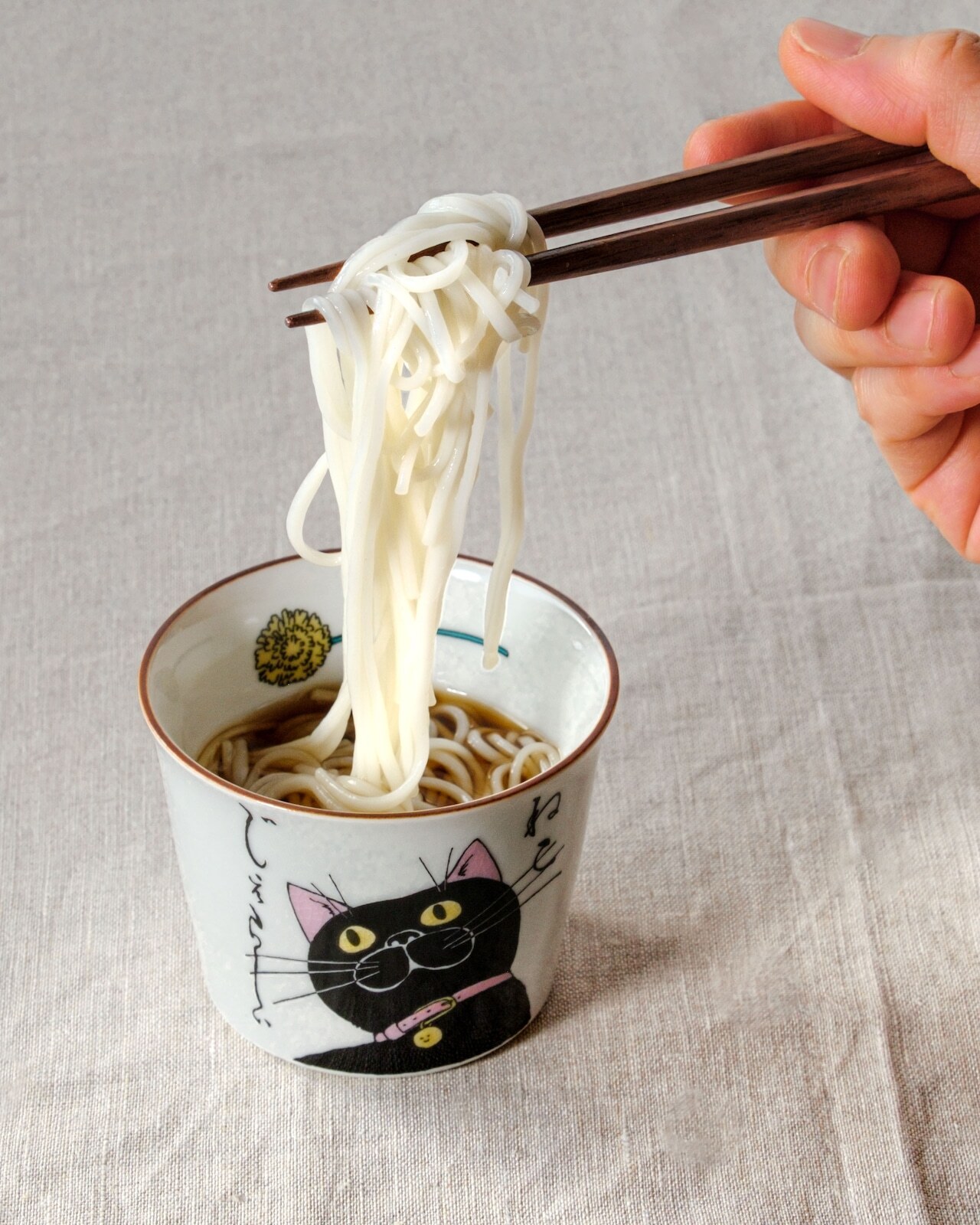 クタニシール ネコ・ジェラシー そば猪口 蕎麦ちょこ カップ 湯呑