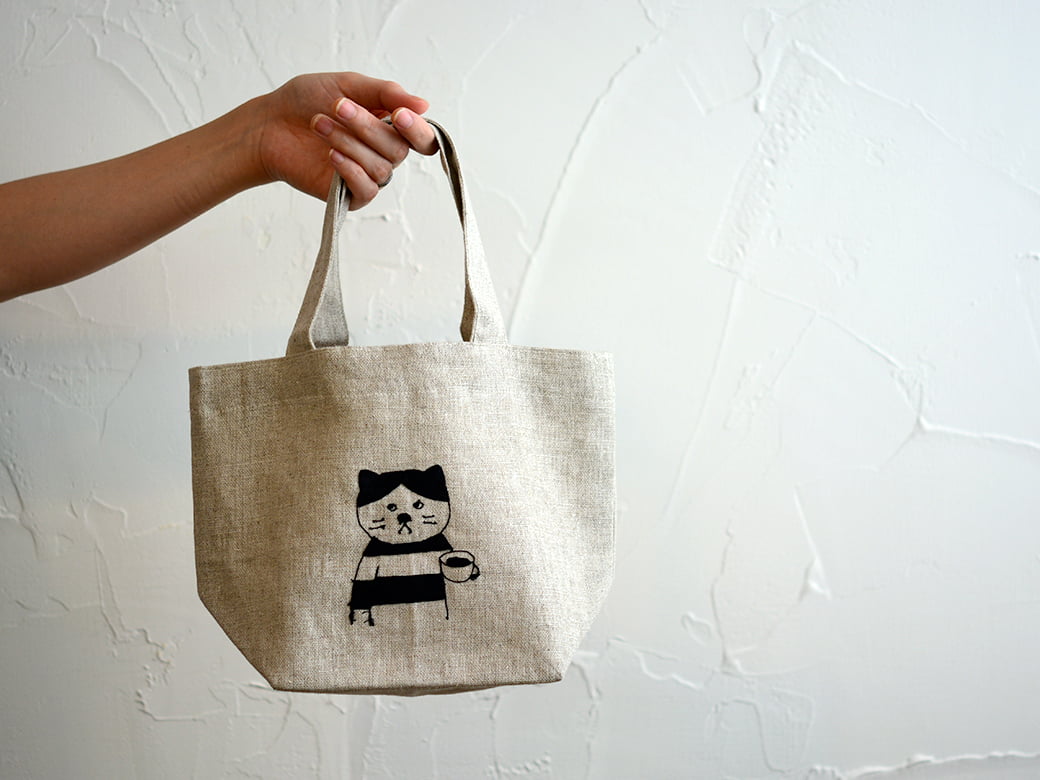 倉敷意匠 sen no koto リネンの刺繍お弁当バッグ（4種類） | 倉敷意匠