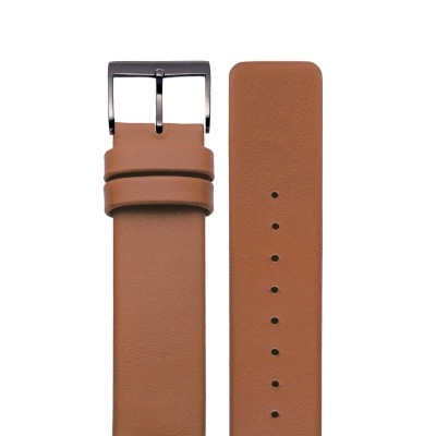 sazare さざれ｜替えベルト ブラックミラー ブラウン カウレザーベルト 18mm