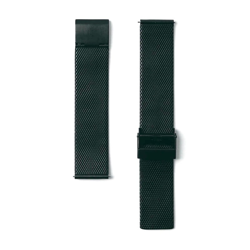 sazare｜STRAP ブラック メッシュベルト 18mm