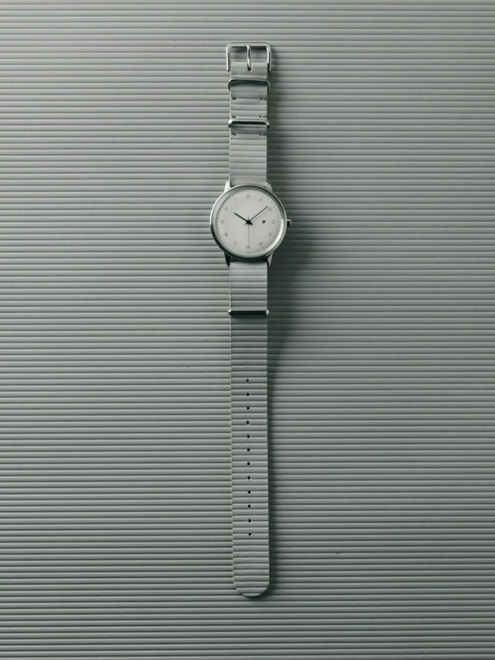 sazare さざれ×irose｜SK01 SS シルバーミラー ホワイトダイヤル コードバン グレー