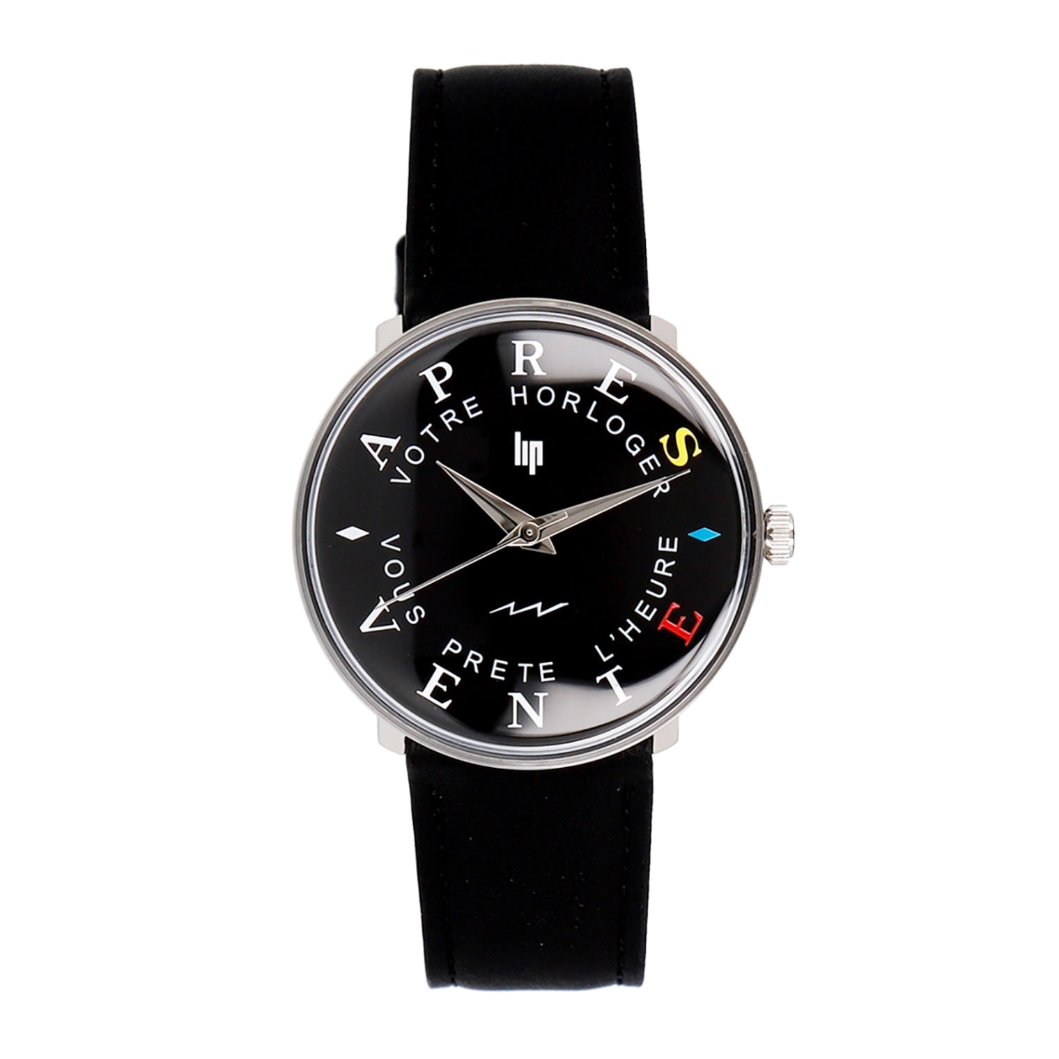 ▲LIP｜Service Watch〈限定品〉シルバー ブラックレザー