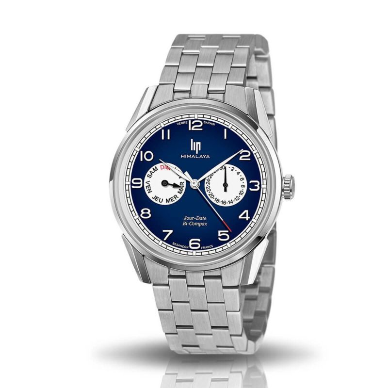 LIP｜Himalaya 40mm ヒマラヤ BY-COMPAX デイデイト シルバー ステンレススチール