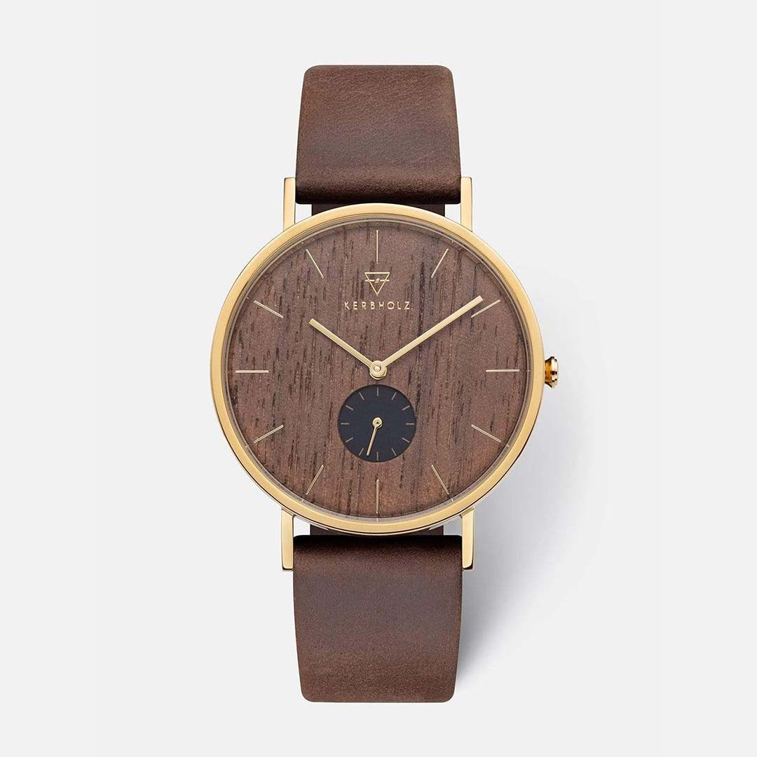 KERBHOLZ｜FRITZ 40mm フリッツ ウォールナット ゴールド タバコ