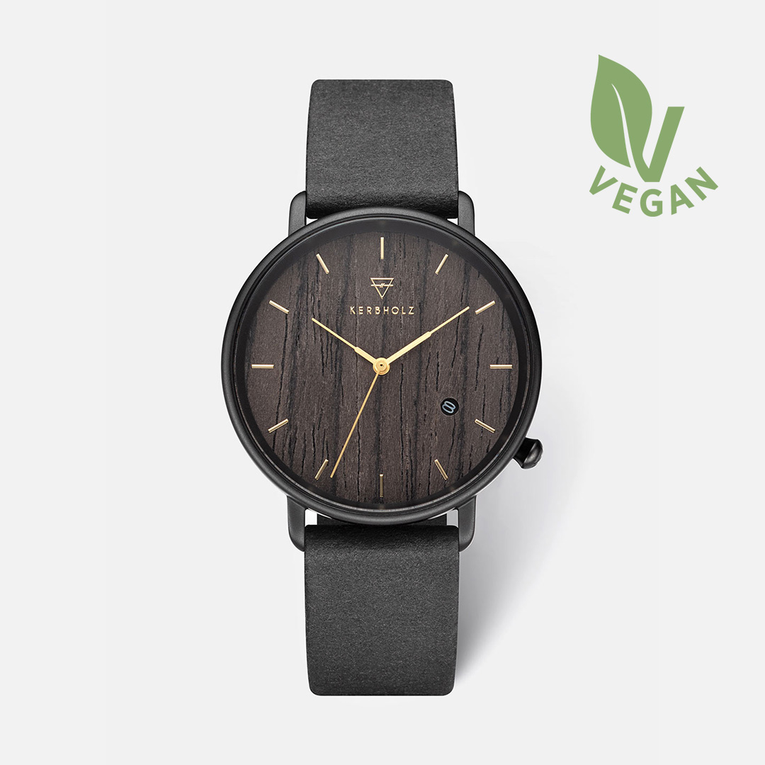 KERBHOLZ｜TILDA 38mm ティルダ ダークウッド ブラック ブラックヴィーガン