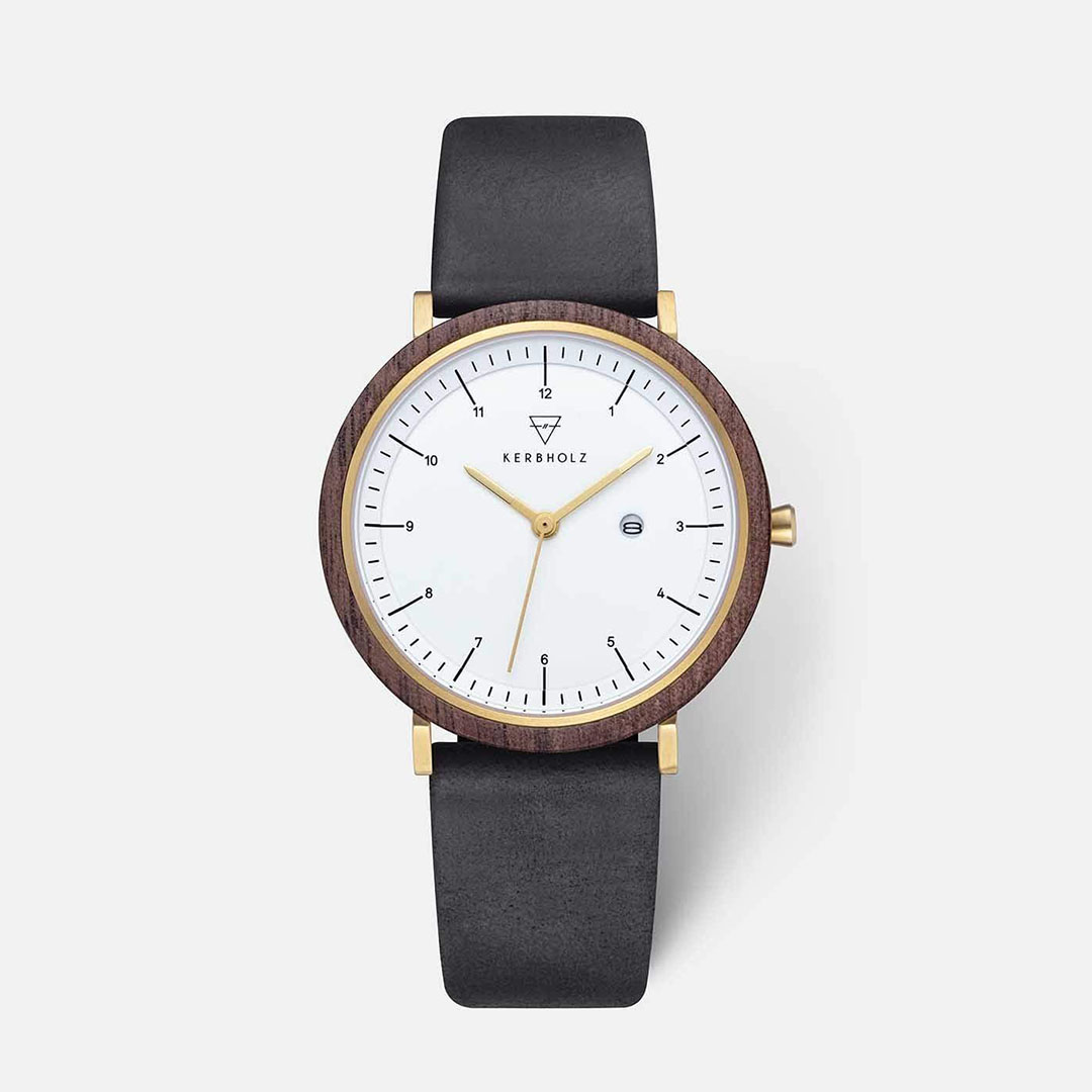 KERBHOLZ｜AMELIE 36mm アメリ ウォールナット ゴールド ブラック