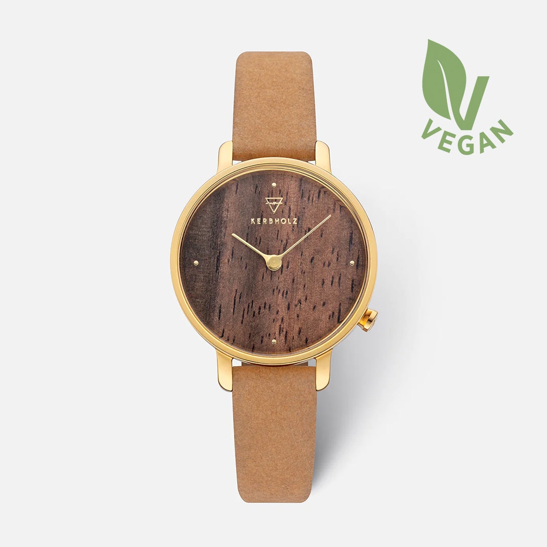 KERBHOLZ｜EMMA 30mm エマ ダークウッド ゴールド マスタードヴィーガン