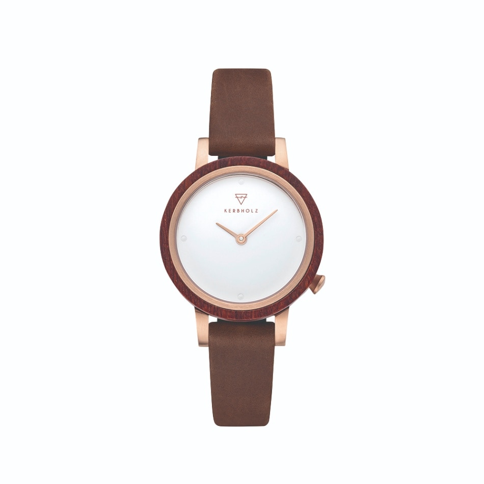 KERBHOLZ｜LUISE 30mm ルイーズ ローズウッドローズゴールド タバコ