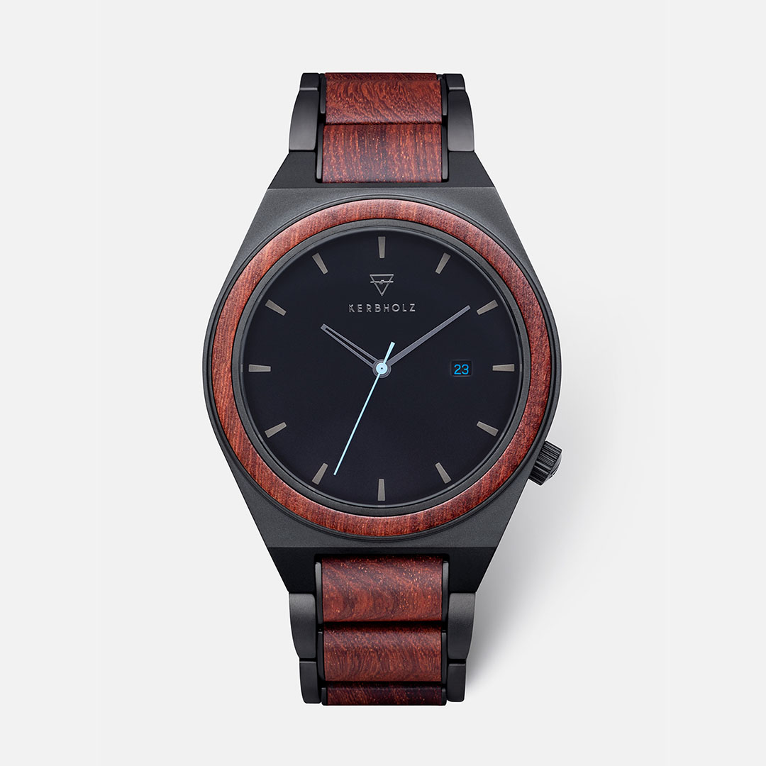 KERBHOLZ｜PAUL 42mm ポール ラディッシュウッド ブラック ブルー