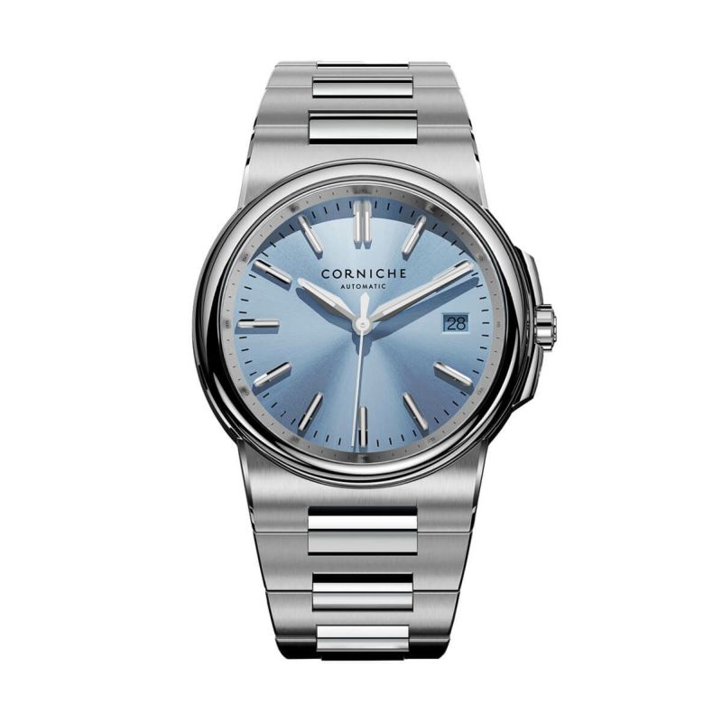 CORNICHE｜La Grande Corniche ステンレススチール ブルーホライズン サンバースト ダイヤル スーパールミノバ（自動巻き）