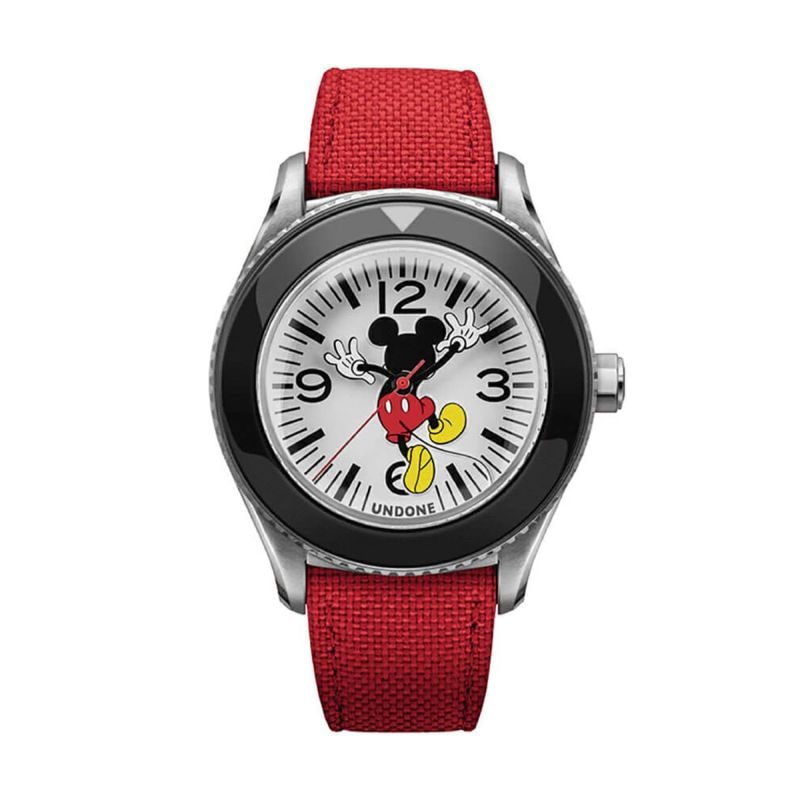 正規品 UNDONE アンダーン 腕時計 メンズ レディース 機械式 collaboration 〈日本限定〉ディズニーコラボ ミッキーマウス ゲスフーズバック 自動巻き COL-MKY-BCK