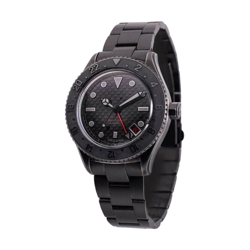 正規品 UNDONE アンダーン 腕時計 メンズ 機械式 Basecamp ベースキャンプ ステルススティール／ブラック メタルブレスレット 自動巻き BCP-CLB-STS