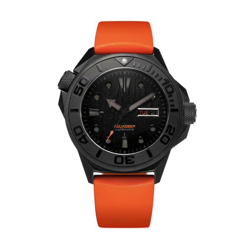 正規品 UNDONE アンダーン 腕時計 メンズ 機械式 Aquadeep アクアディープ サブマージ オレンジ ラバーベルト 自動巻き 防水 AQD-DEP-SMG