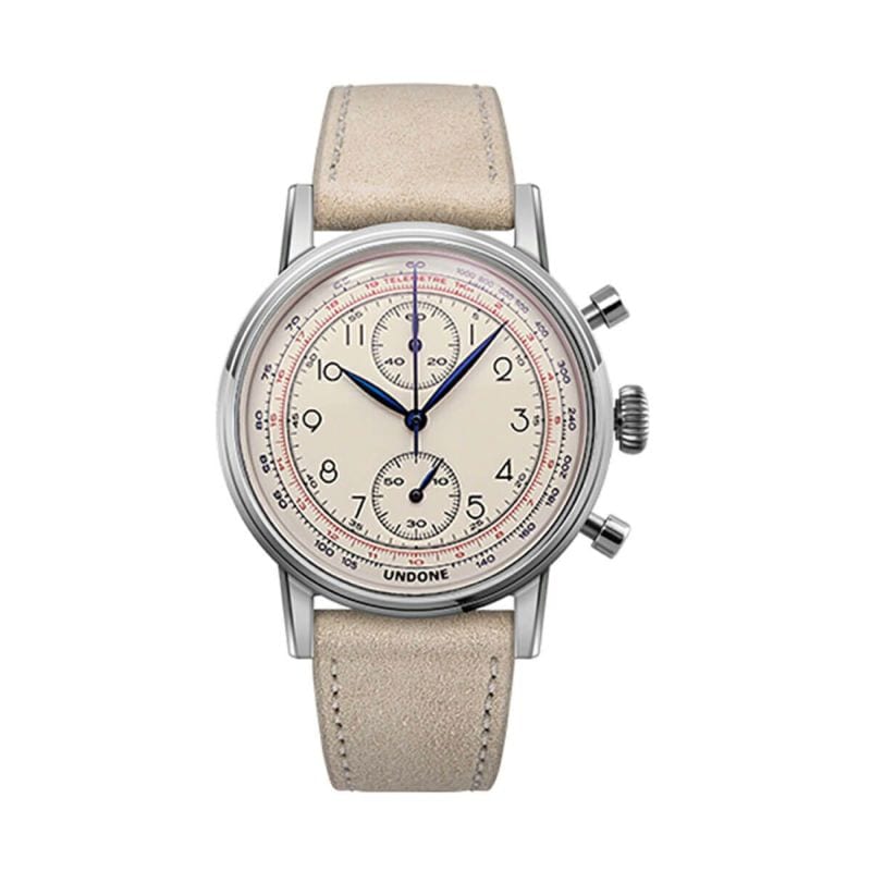 正規品 UNDONE アンダーン 腕時計 メンズ Urban アーバン ヴィンテージ キリー シルバー／グレー レザーベルト クロノグラフ URB-VNT-KIL
