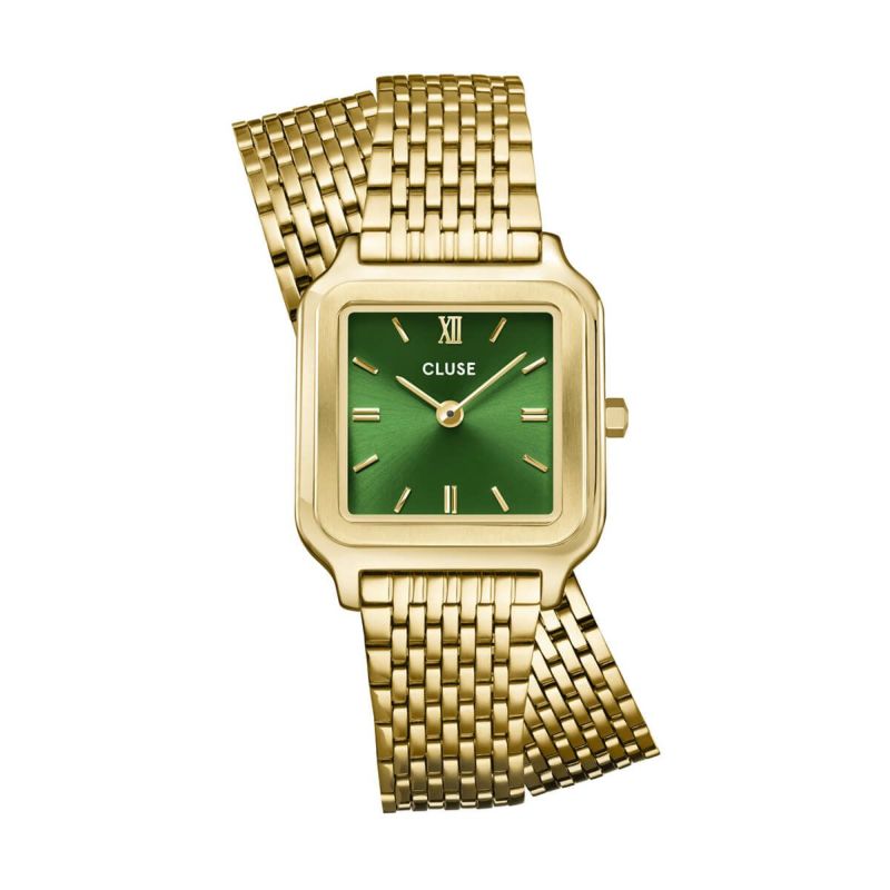 CLUSE｜Gracieuse Petite グラシューズペティット ダブルスチール ゴールド フォレストグリーン