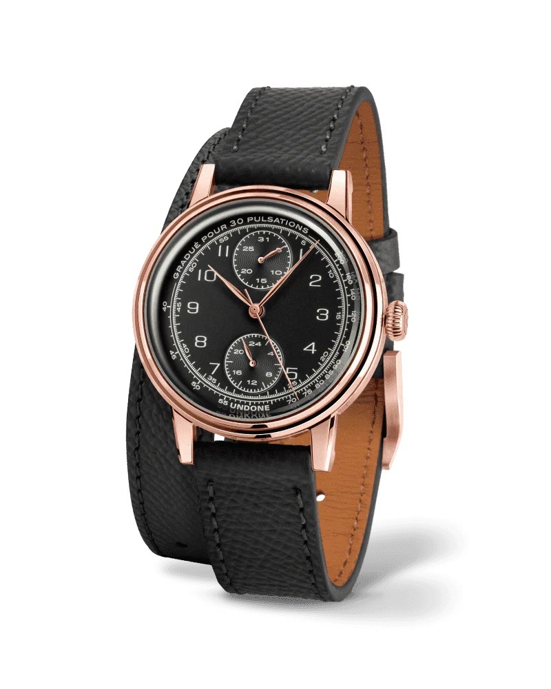 正規品 UNDONE アンダーン 腕時計 レディース Urban 34mm アーバン ナビ ブラック ローズゴールド レザーベルト URB-N34-RBK