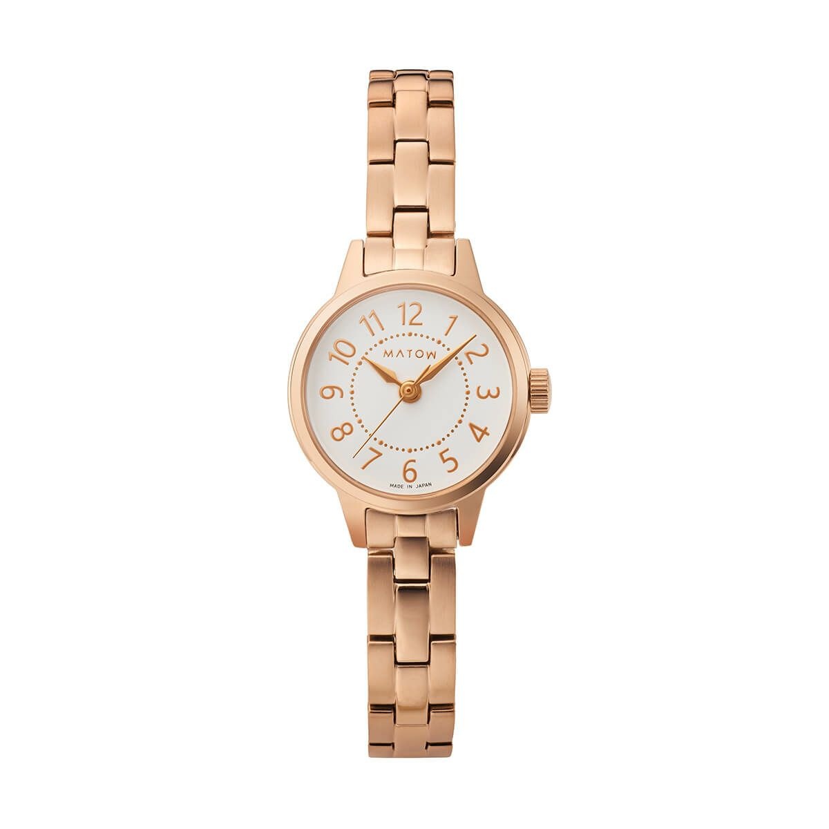 MATOW｜Tsuki 清月 ラウンド ローズゴールド ホワイト