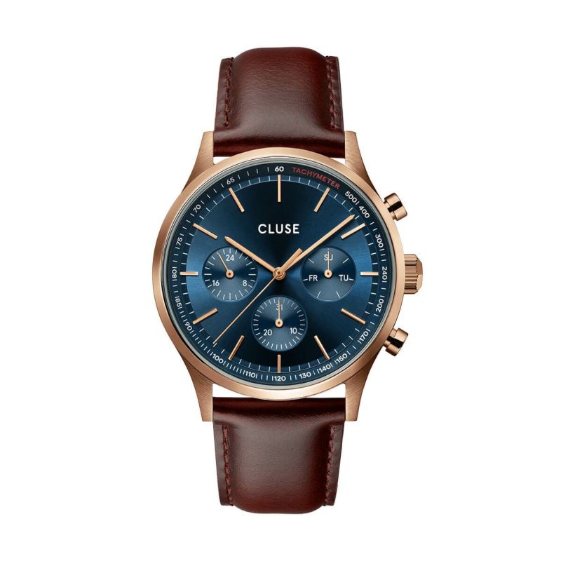 CLUSE｜Antheor Multifunction アンセオールマルチファンクション ブルー ブラウンレザー