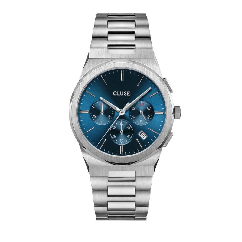 CLUSE｜Vigoureux Chrono40 ヴィグルークロノ ブルー シルバー