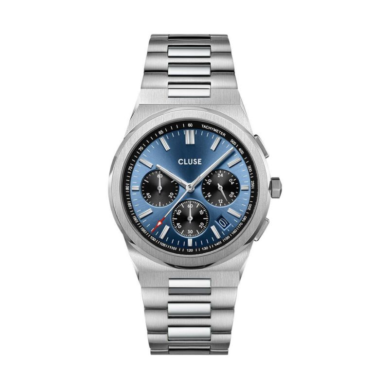 CLUSE｜Vigoureux Chrono ヴィグルークロノ ダークブルー シルバー