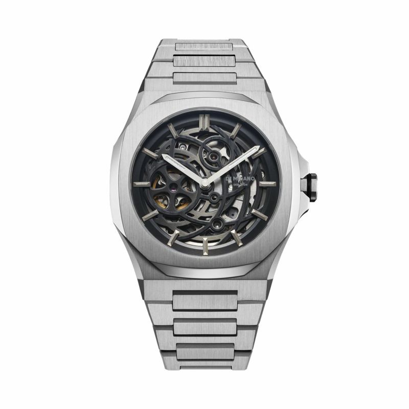 D1 MILANO│SK RESTYLING スケルトン リスタイリング シルバー（自動巻き）