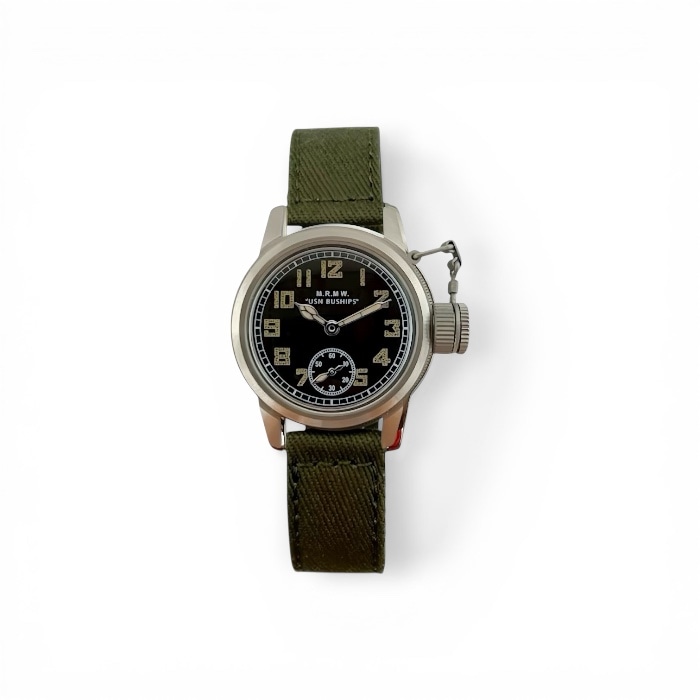 M.R.M.W. ｜Buships watch スモールセコンド グリーン 布ベルト