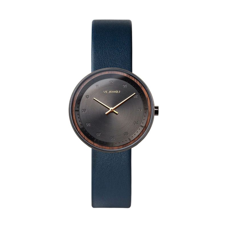 VEJRHOJ│Petite BLACK＆GOLD 34mm ペティット ブラック＆ゴールド ブルー