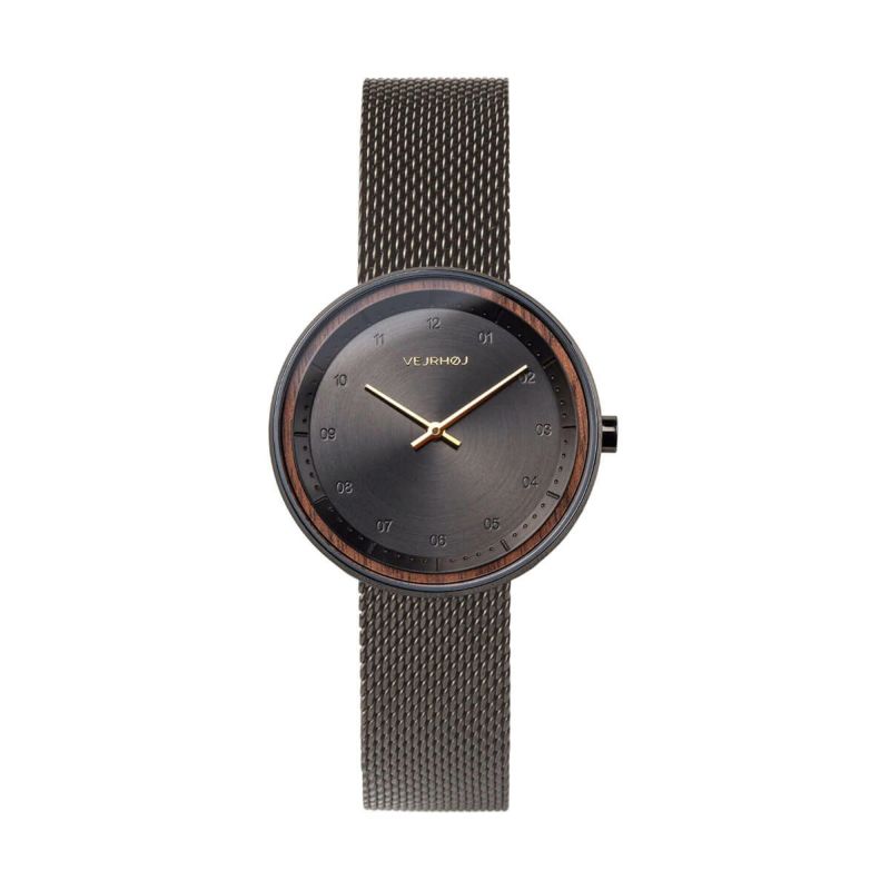 VEJRHOJ│Petite BLACK＆GOLD 34mm ペティット ブラック＆ゴールド ブラックメッシュ