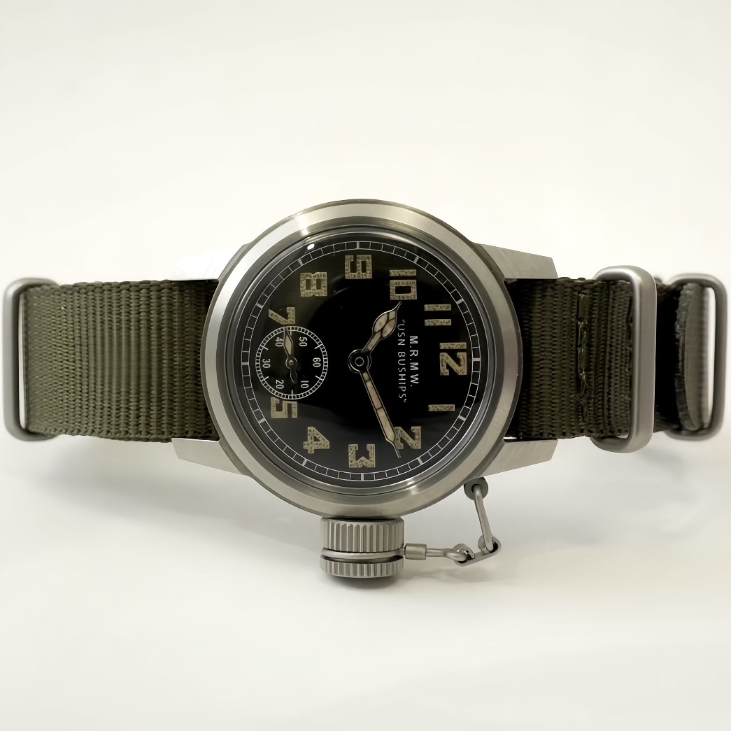 【最短即日発送】M.R.M.W. モントルロロイミリタリーウォッチ 腕時計 メンズ レディース  Buships watch ブシップウォッチ スモールセコンド グレイリコン／グリーン ナイロンNATOベルト