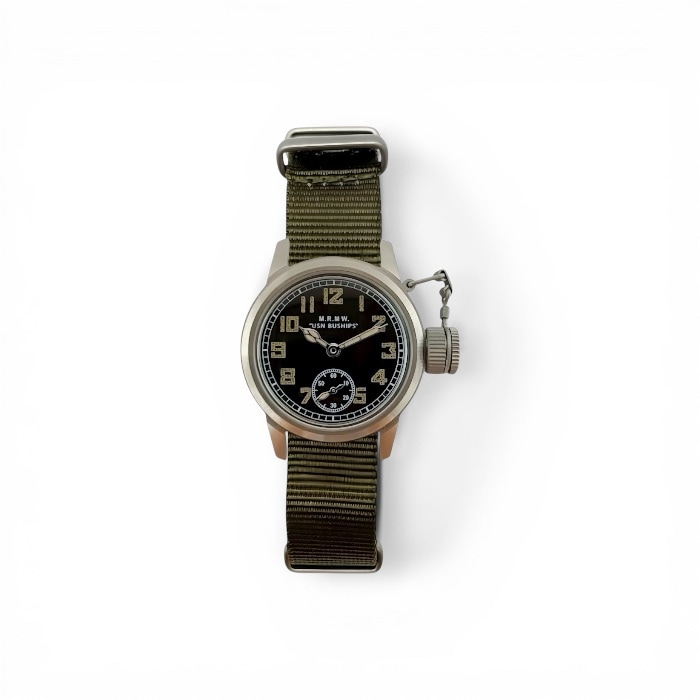 M.R.M.W. ｜Buships watch スモールセコンド グリーン ナイロンNATOベルト