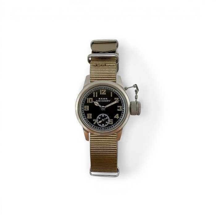 M.R.M.W. ｜Buships watch スモールセコンド カーキ ナイロンNATOベルト